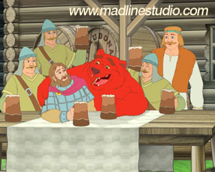Gira, Raudona meška, Animacija 2D, animacinė reklama, MadLine Studio